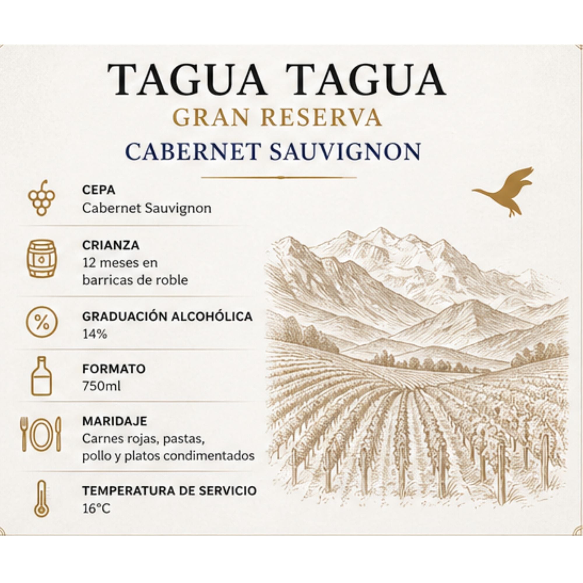 Tagua Tagua Gran Reserva Cabernet Sauvignon 750ml